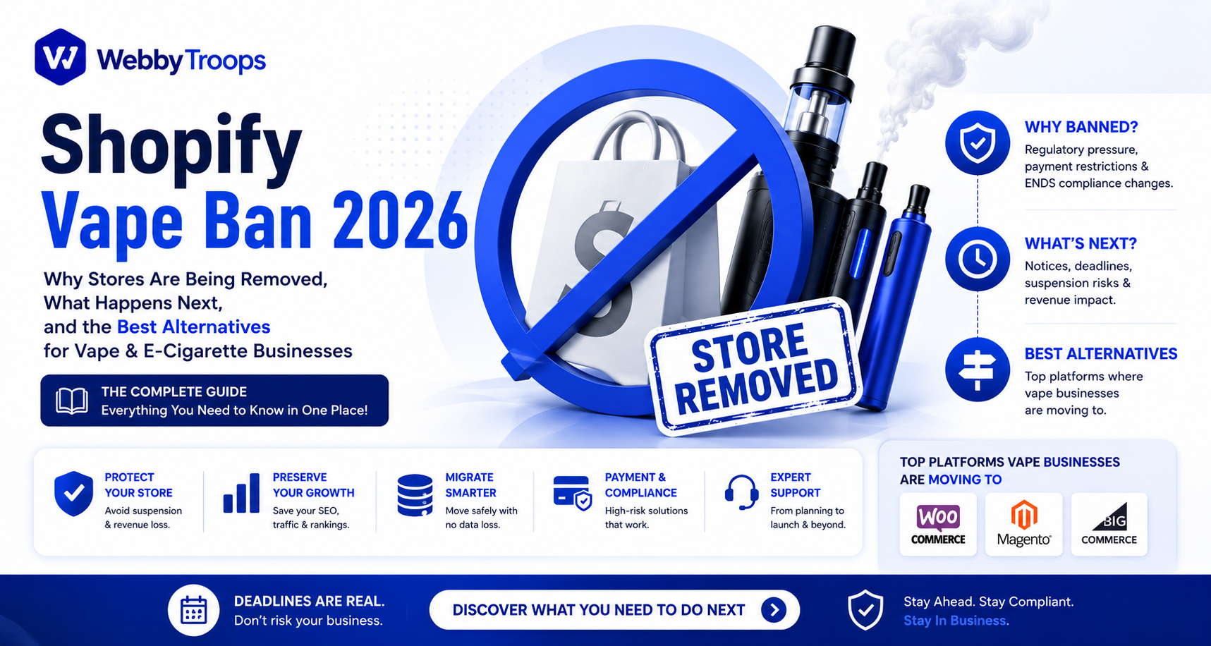 Shopify Vape Ban 2026: What Happened & Best Shopify Alternatives 